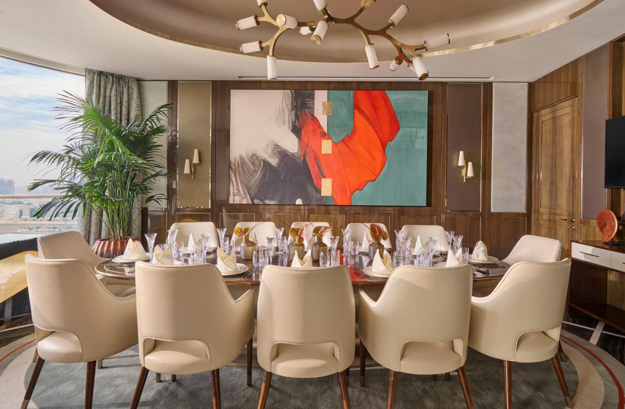 Mandarin Oriental Al Faisaliah, Рияд Екстериор снимка Dining room