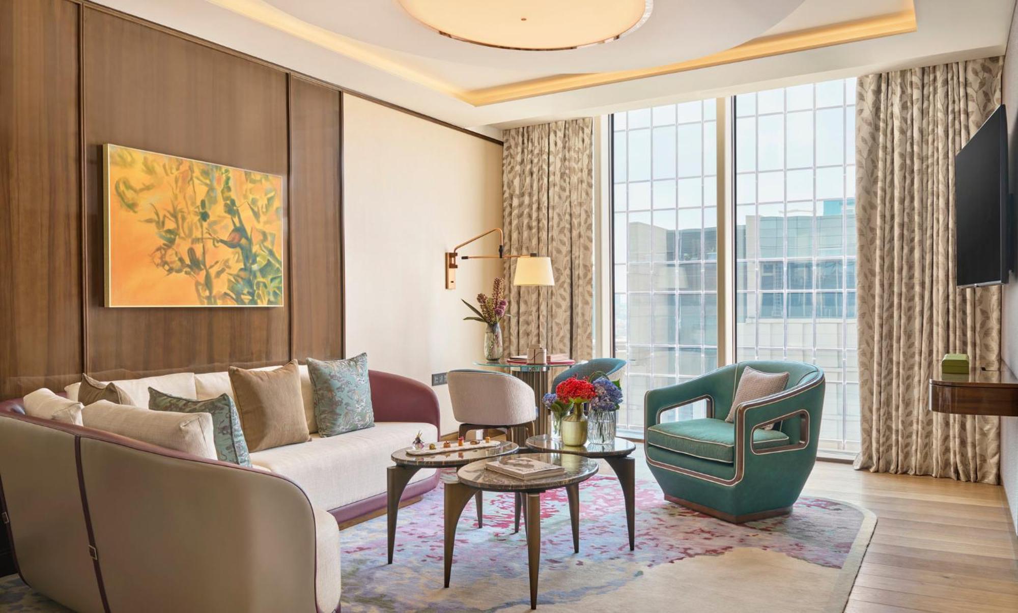 Mandarin Oriental Al Faisaliah, Рияд Екстериор снимка A living room at the hotel